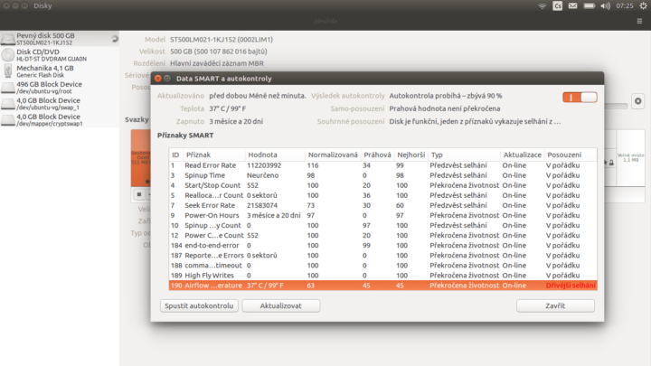 Jak zkontrolovat disk v Ubuntu?